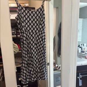 Michael Kors Black and White Patterned Dress